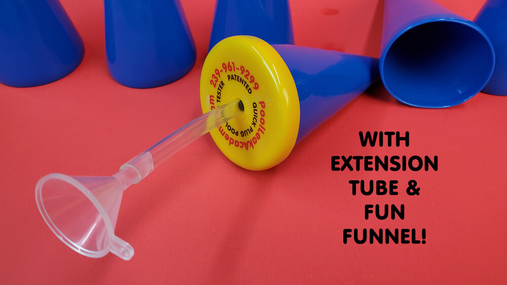 SWIMMING POOL DYE TESTING CONES - LEAK DETECTION set of 6