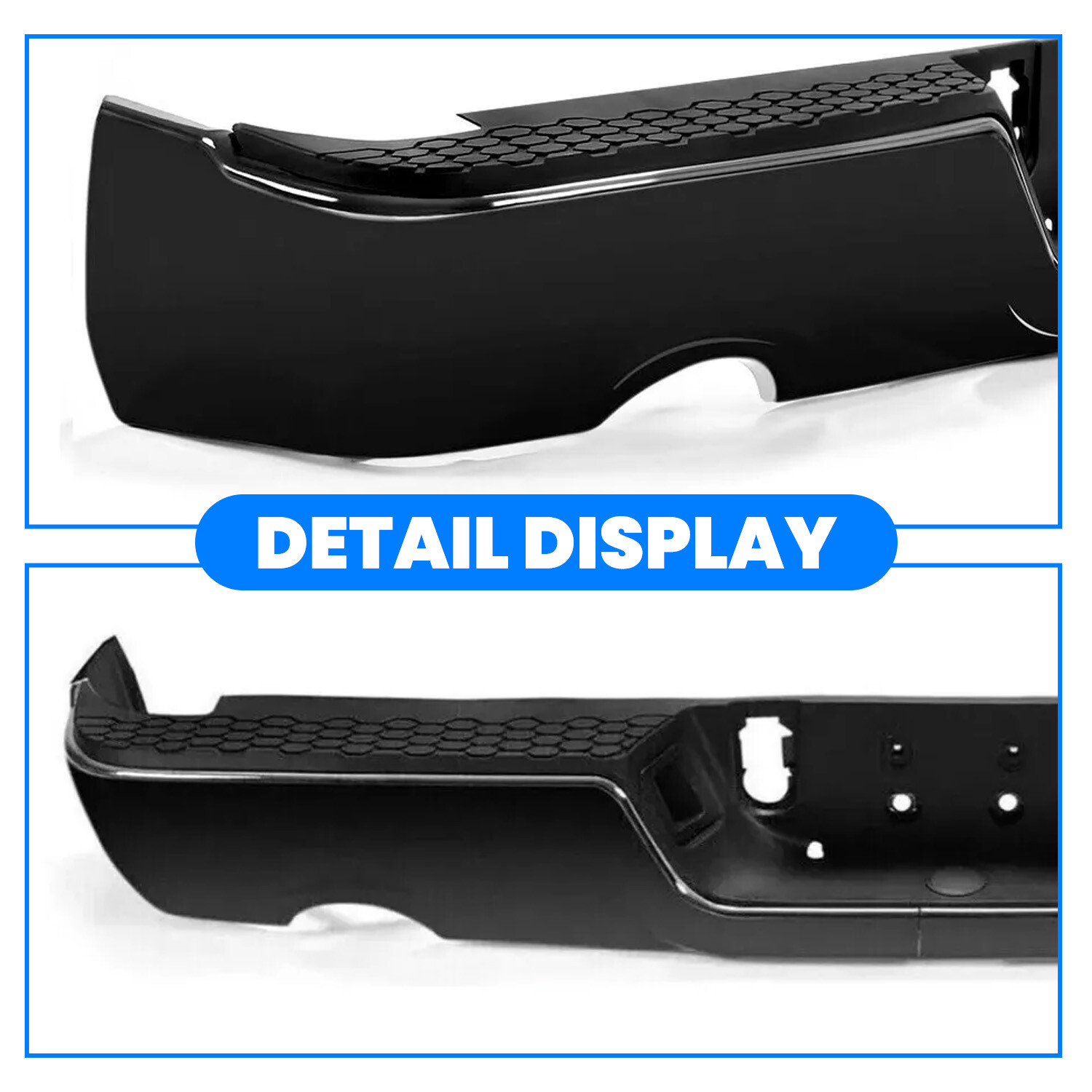 Painted To Match - Rear Step Bumper Assembly for 2009-2018 Dodge RAM 1500