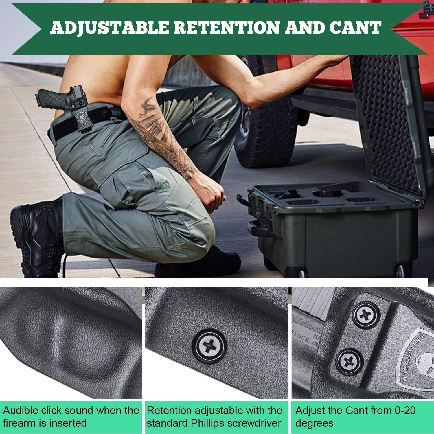 IWB Kydex Holster Fit Ruger LCP 380 Pistol Concealed Carry Holster for Men/Women