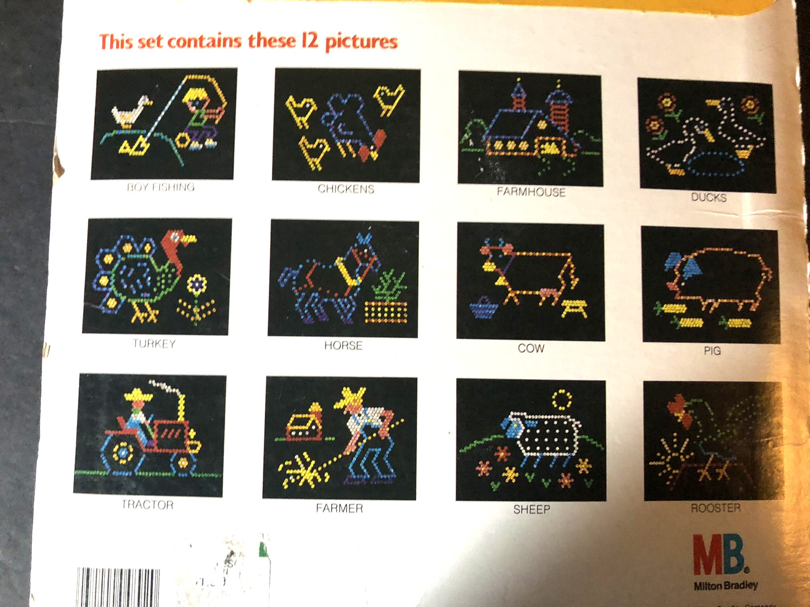 1988 Vintage Sealed Lite Brite 36 Refill Sheets Unopened NEW Barn Yard Fun