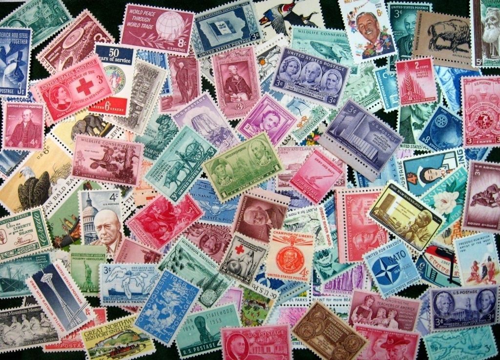 MINT Postage Stamp Lots USA 50 to 120 YEAR OLD MNH Vintage Stamps *FREE SHIPPING