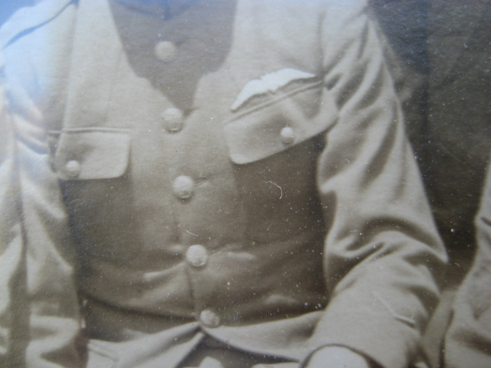 WWI 370th Aero Squadron Yardlong Back From France Named Pilot w/ Jack Russell