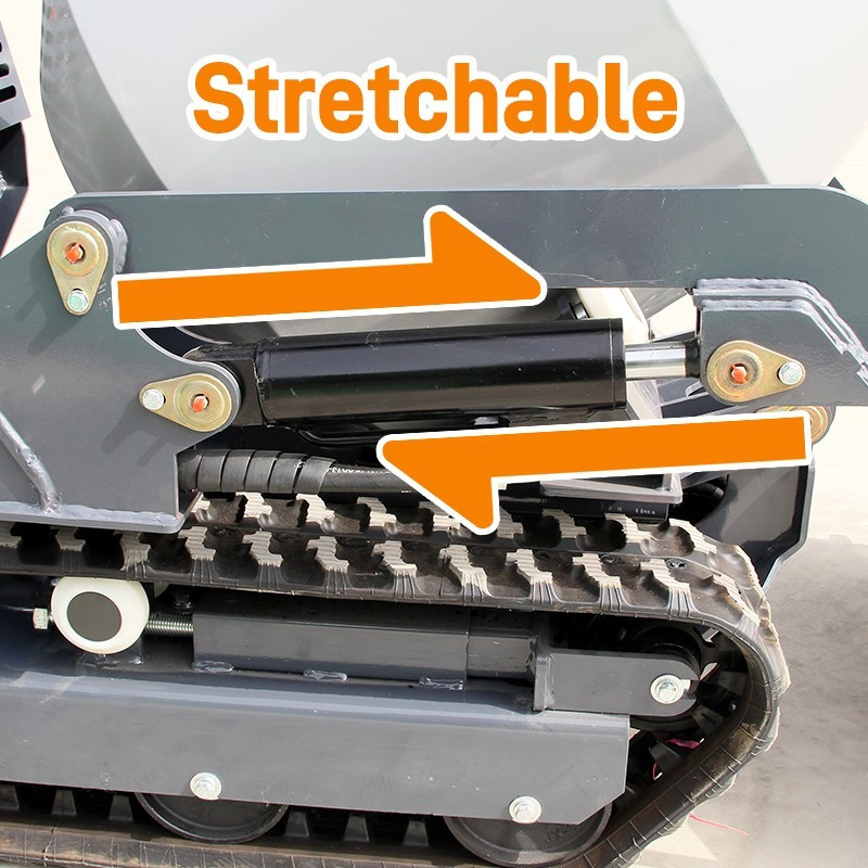 13.5HP Driven Crawler Type Mini Concrete Mixer Truck with B&S Gasoline Engine