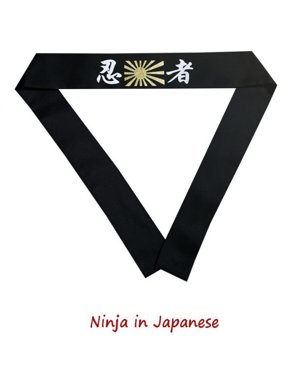 Hibachi Chef Ninja Headbands Teppanyaki Chef Headband with Double-layer Fabric
