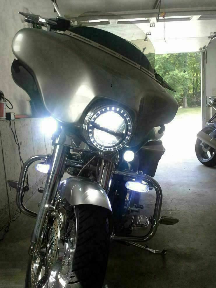 For Harley Davidson 2006-2017 Xenon White 881 LED Bulbs Passing Spot Fog Lights