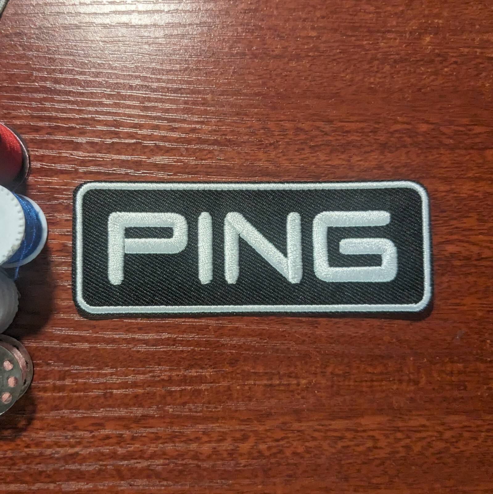 Ping Golf Patch Sports Embroidered Iron On Badge 1.5x4"