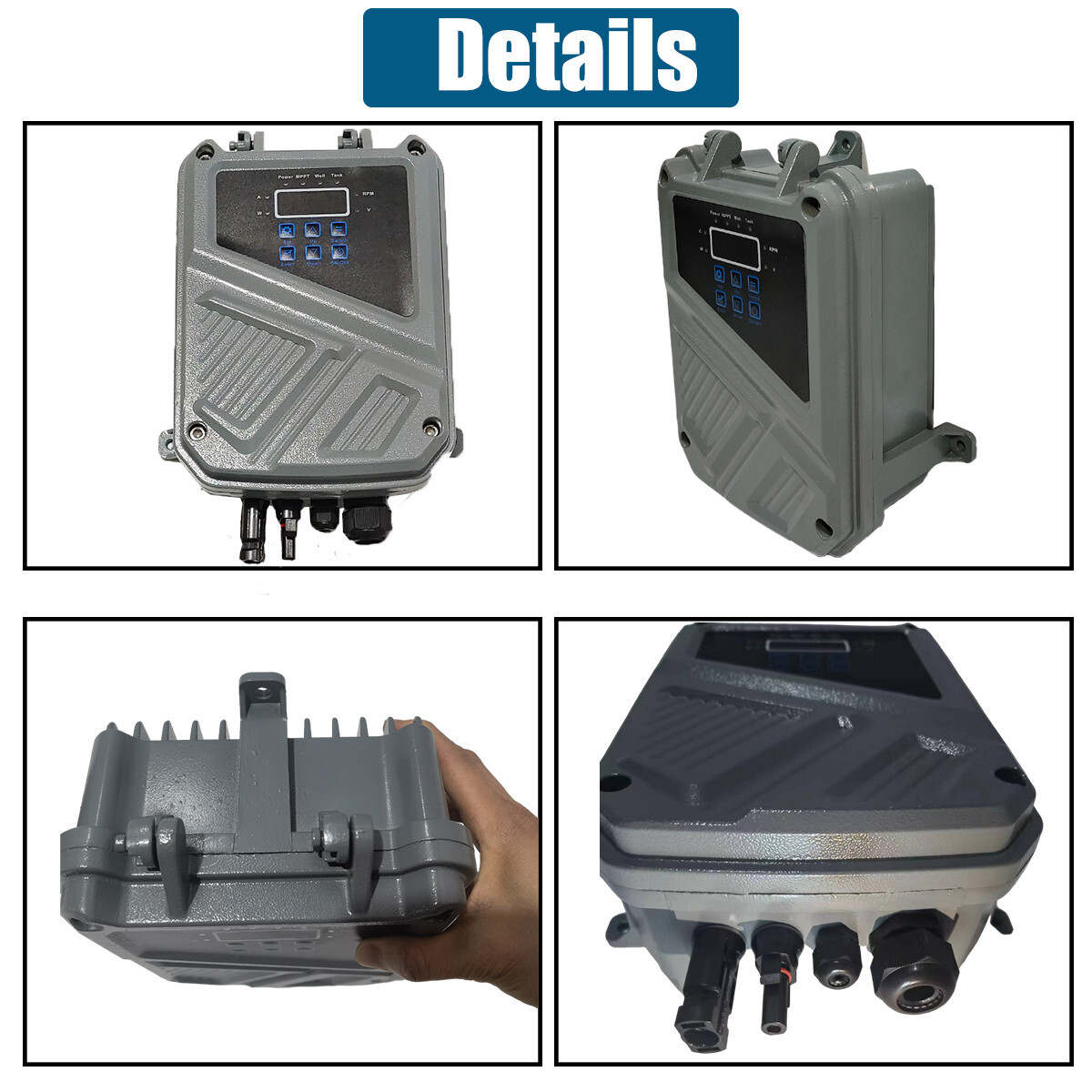 600W DC 48V 4in Solar Pump Submersible Pump Bore Deep Well Pump+MPPT Controller