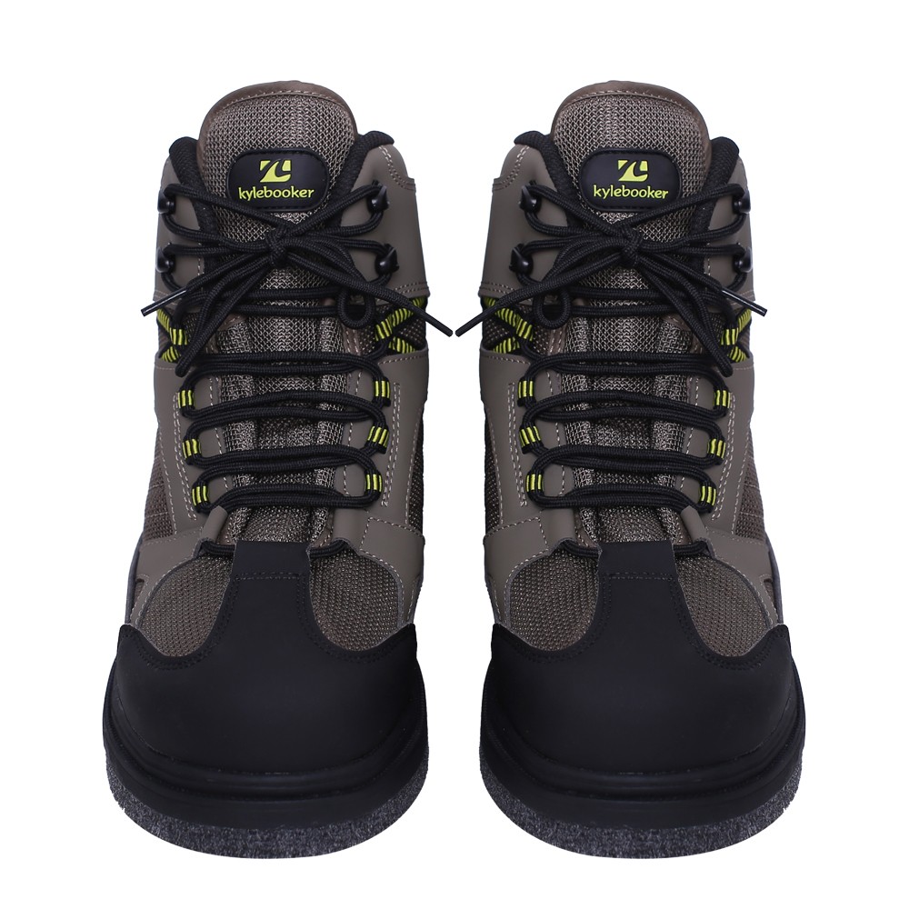 Wading Boots Fly Fishing Shoes with Rubber/Felt Sole, New