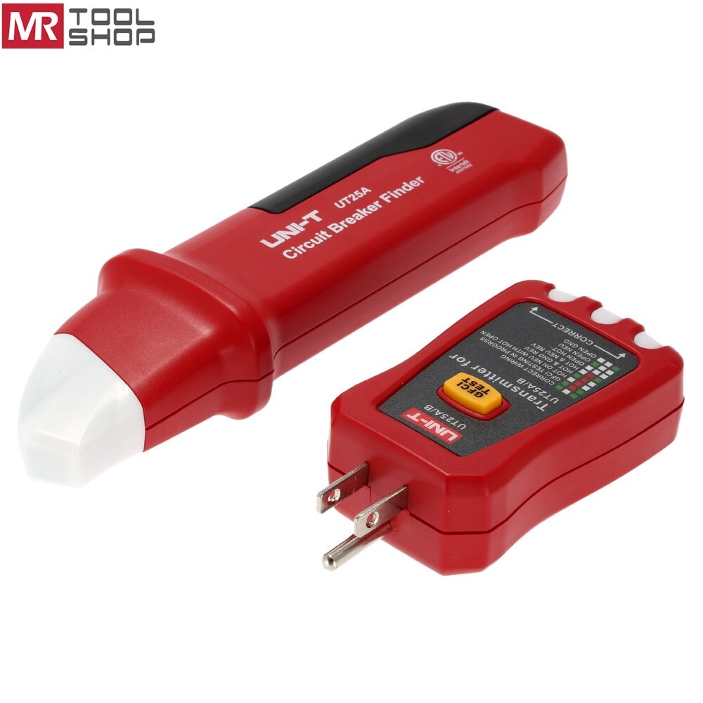 UNI-T UT25A Digital Circuit Breaker Finder with GFCI Outlet Socket Tester LED
