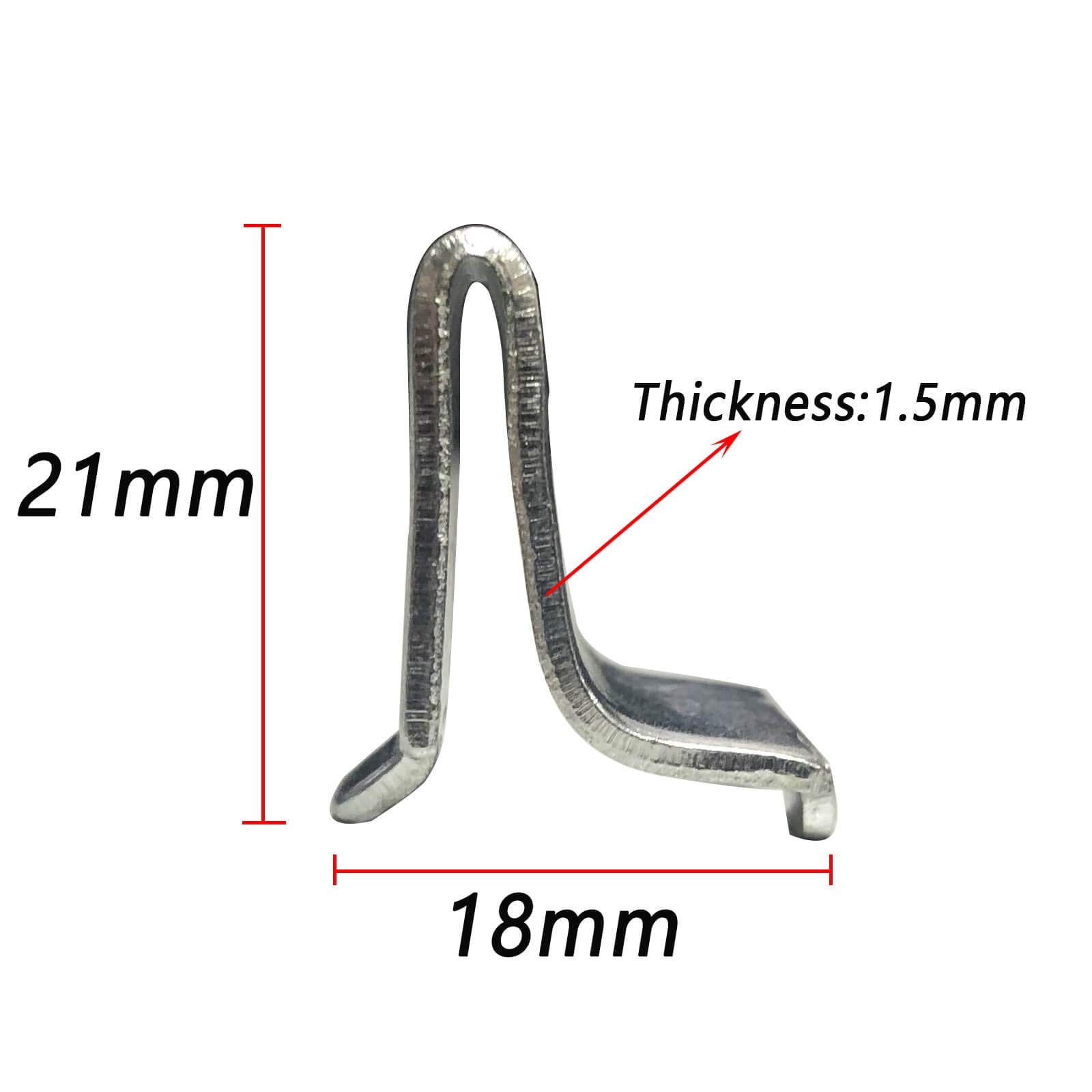 40 Pieces Adjustable Steel Pilaster Shelf Support Clips Hardware Fastener Metal