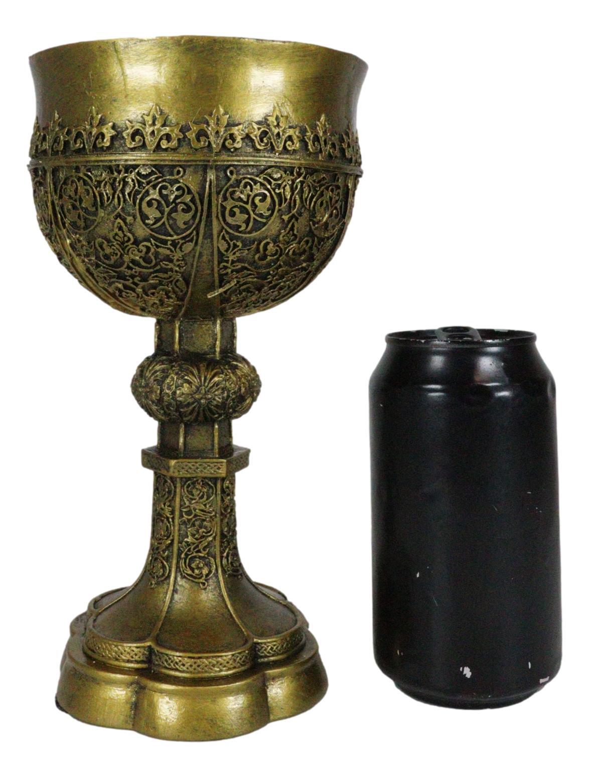 Ebros Merlin's Holy Grail The Golden Cup Of Life Chalice Ceremonial Cup Arthur