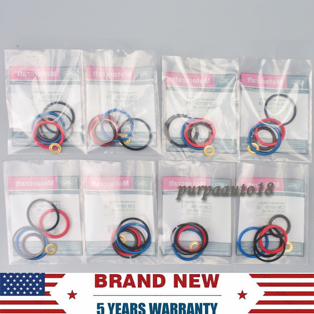 8 Pack OEM Injector O-Ring Kit For 7.3 Power Stroke Ford CM5010 XC3Z9229AB USA