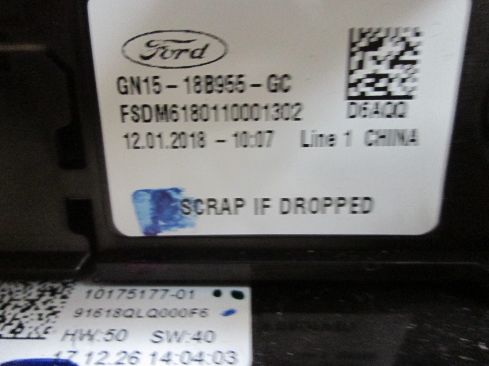 18-21 Ford Ecosport Radio Information Display Screen Monitor Panel gn1518b955gc