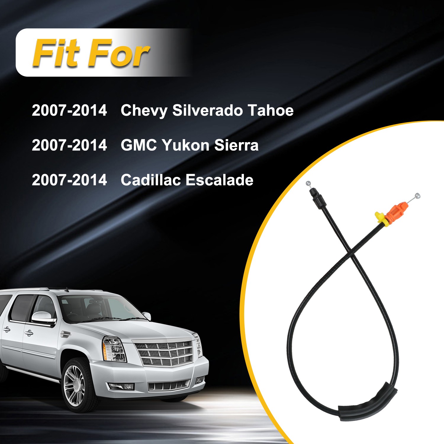 Front Driver or Passenger Side Door Handle Latch Cable for Chevrolet Silverado