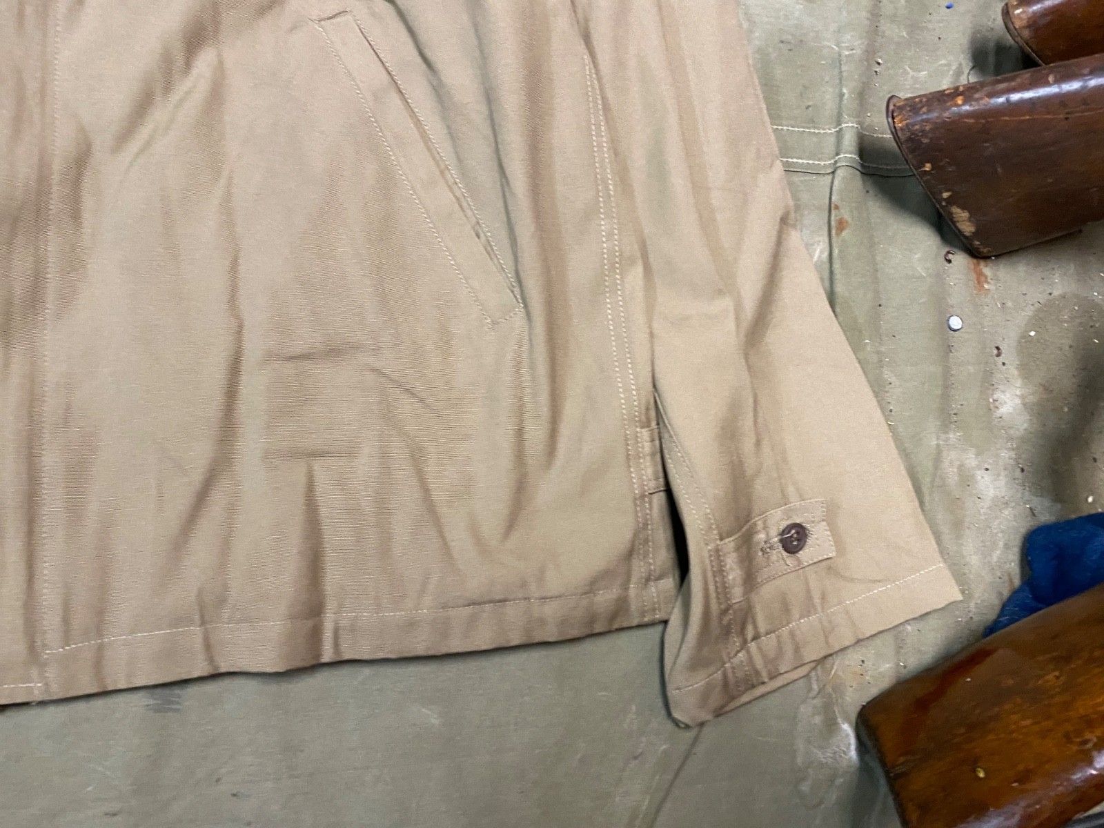 WWII US ARMY INFANTRY M1941 M41 SUMMER COMBAT FIELD JACKET-MEDIUM/LARGE 42R