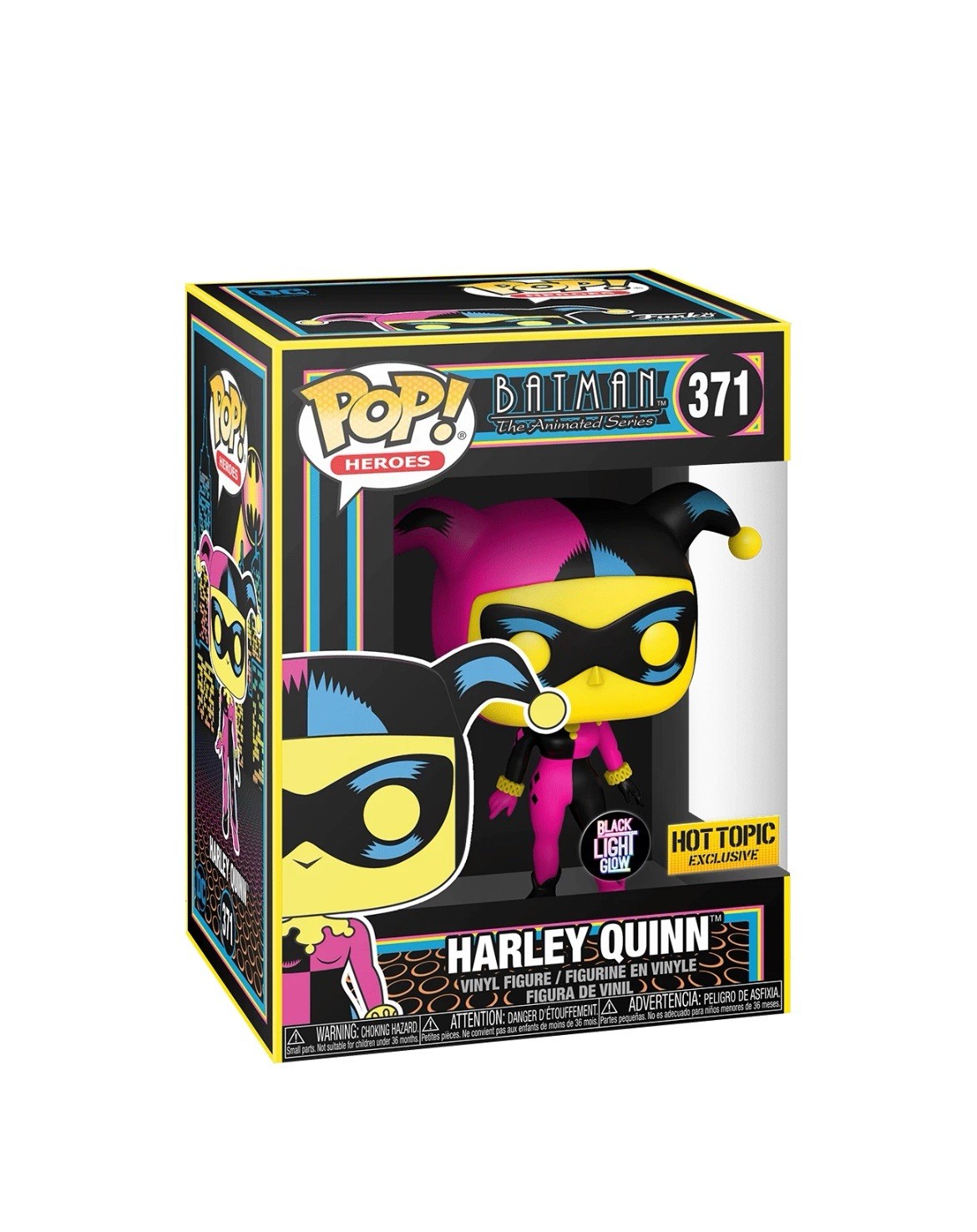Funko Pop! Vinyl DC Universe Harley Quinn (Black Light Glow Special Edition #371
