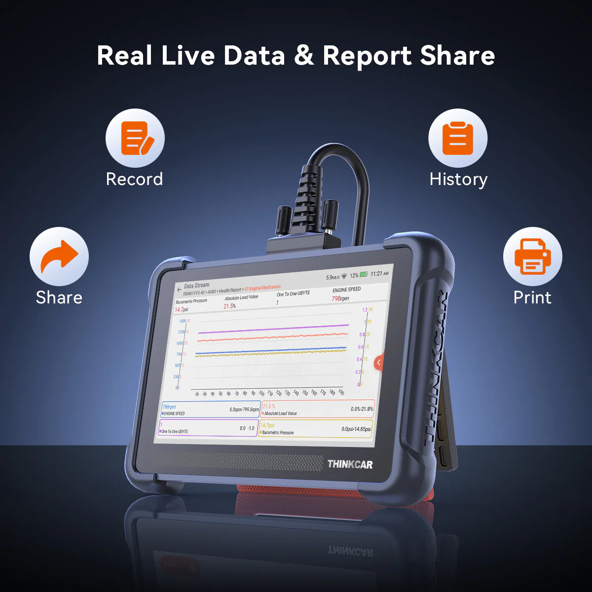 🏆2024 THIINKCAR ThinkScan 672 Pro Auto Diagnostic Tool Full System Active Test