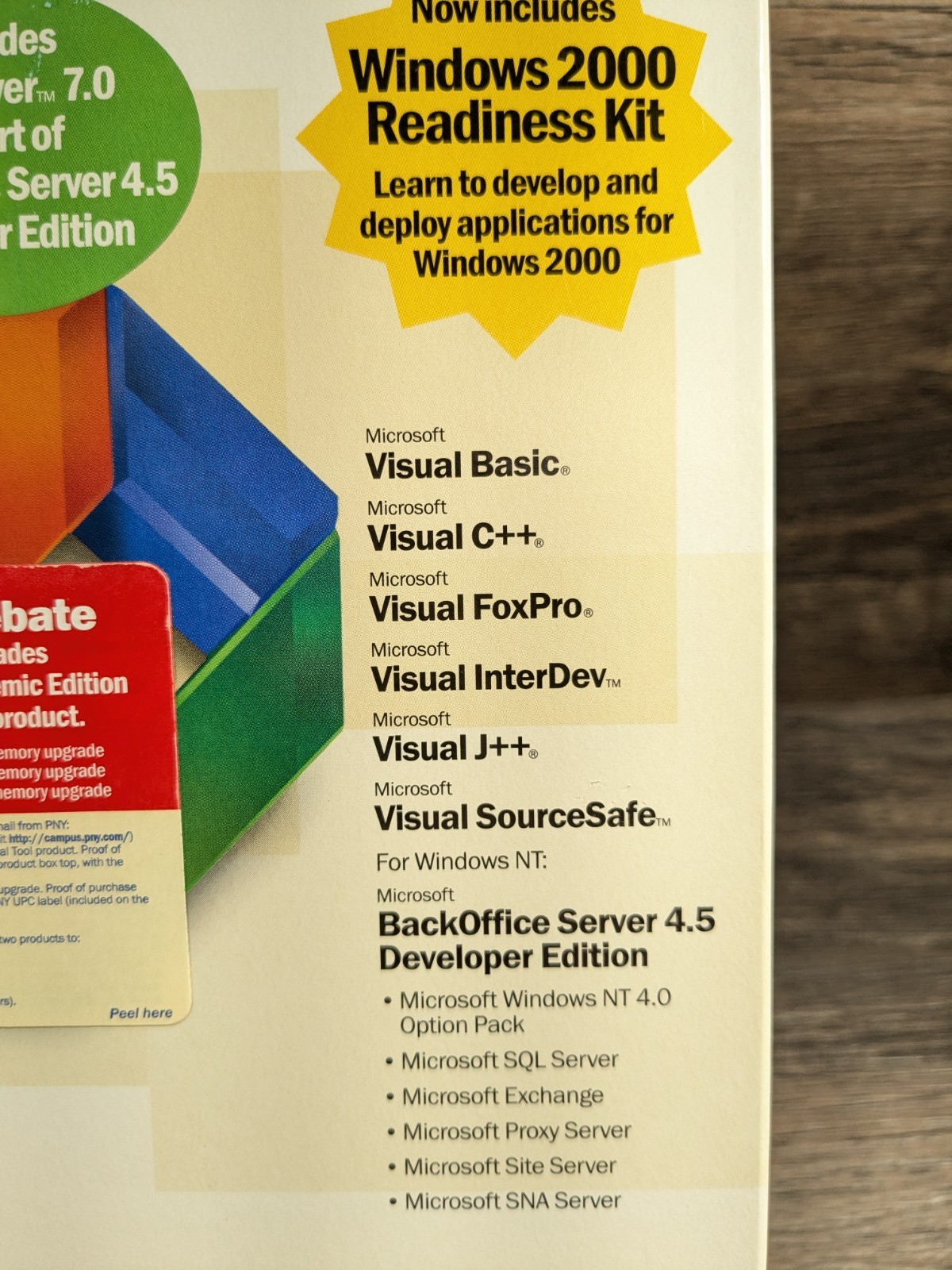 Microsoft Visual Studio 6.0 Enterprise Edition 628-00404 Retail Box Complete NOB