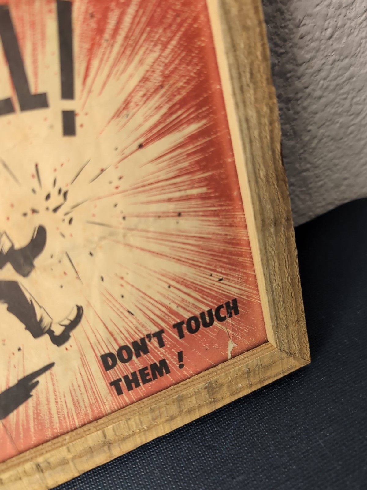 Vintage Blasting Caps Mine Safety Poster "Blasting Caps Can Kill!" 12x9