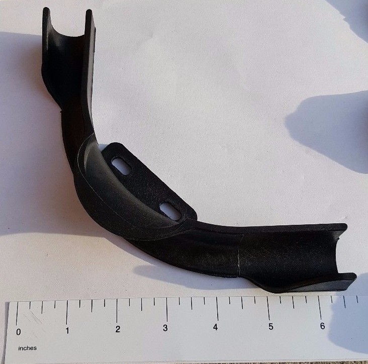 1) 3/4" PEX TUBING BEND SUPPORTS W. EAR, HEAVY DUTY REINFORCED PLASTIC