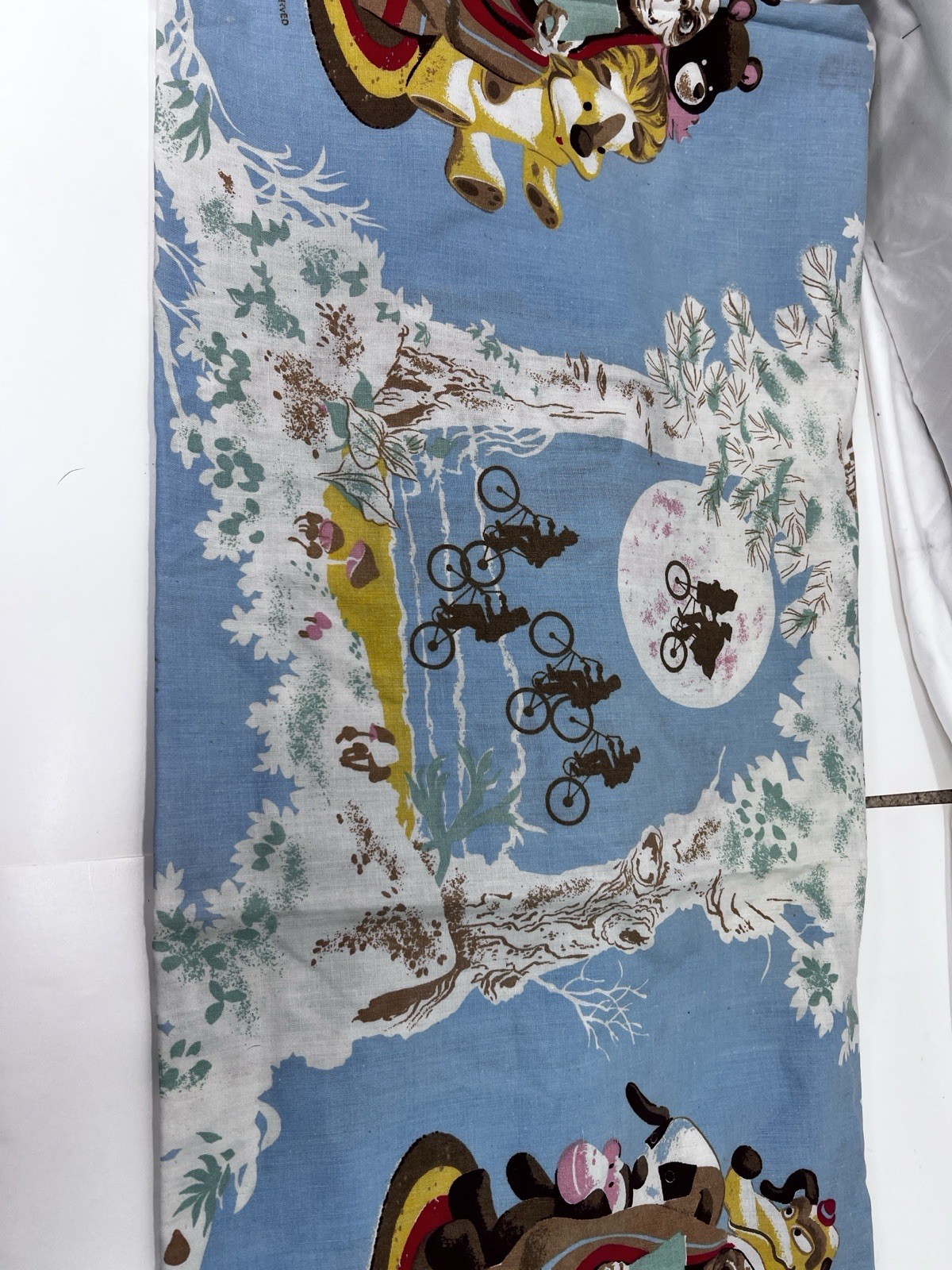 Vintage 1982 E.T. The Extra-Terrestrial Movie Twin sheet set Flat Fitted Movie