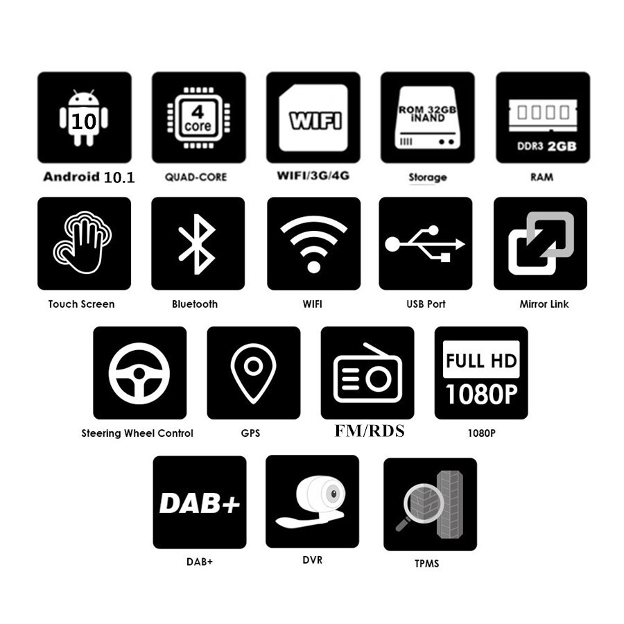 9in Car Multimedia Player SWC RDS Fit For Mercedes-Benz G-Class W463 2001-2008