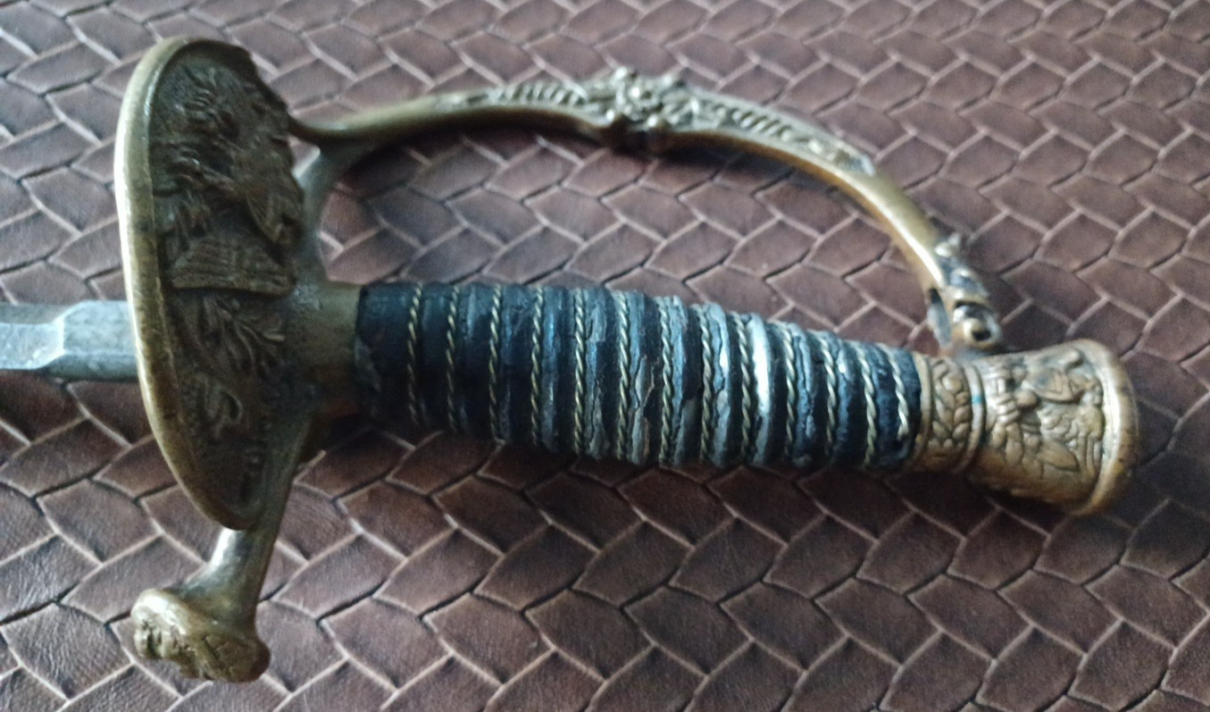 U.S. Army Officer Dress Sword Model 1902 Eagle Guard Solingen Blade c.1895–1918