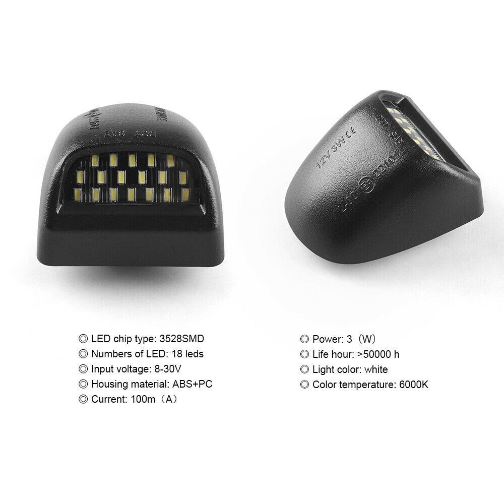 For 00-06 Chevy Tahoe Suburban GMC Yukon XL LED License Plate Light Lamp Pair