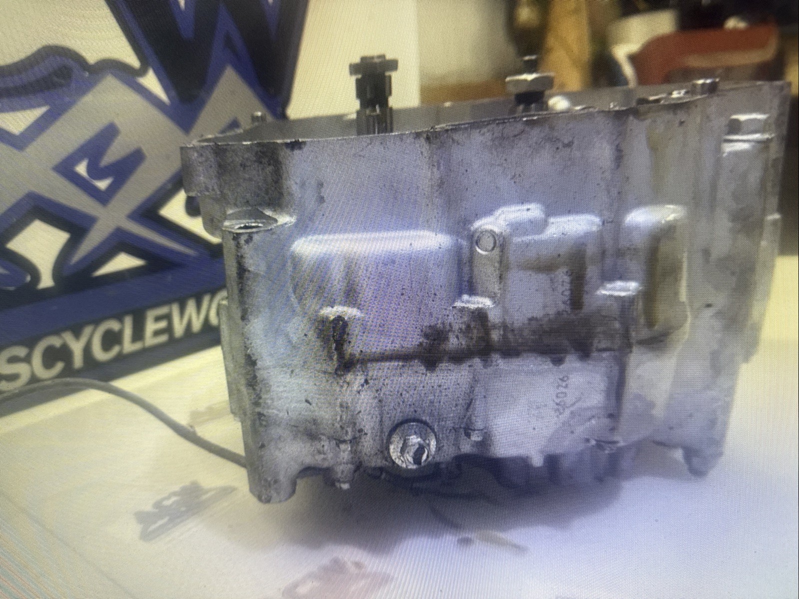 E1-2 Bottom Engine Motor Crankshaft 08 Yamaha Raptor 250 Atv YFM R Free Us Ship