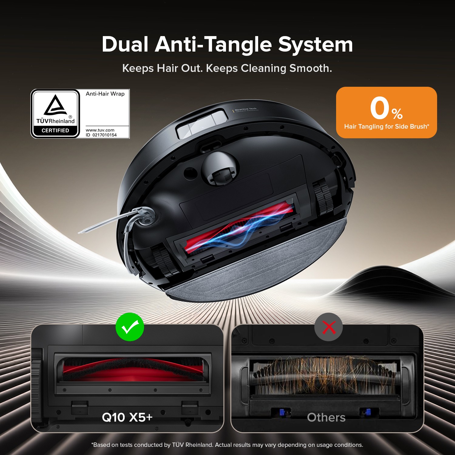 Roborock Q10 X5+ Self-Emptying Robot Vacuum Cleaner, 10000Pa, Obstacle Avoidance