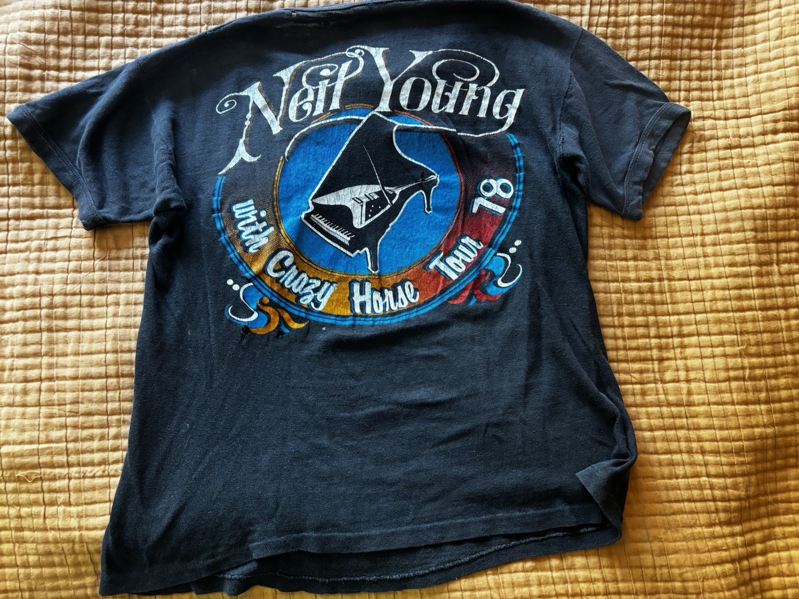 Neil Young and Crazy Horse 1978 Tour Concert Shirt CSN