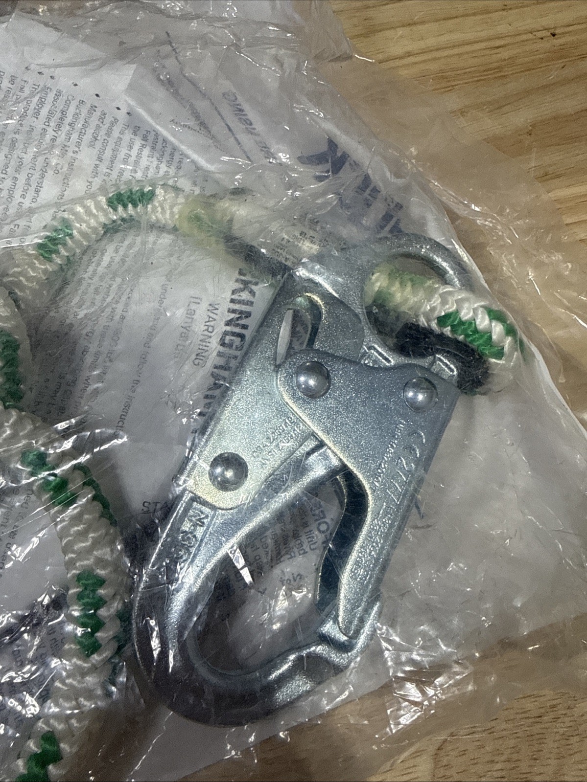 Buckingham Buck 9-8 Safety Fall Lanyard 8 Foot NEW Unused Old Stock