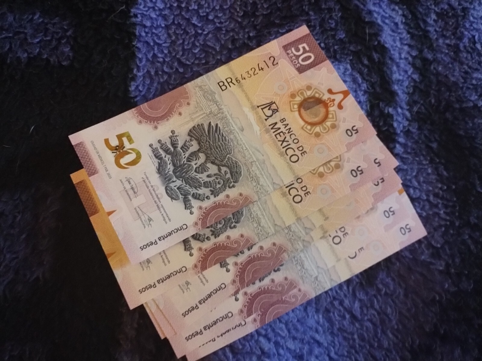 50 PESOS BILL MEXICO AXOLOTL - IBNS NOTE OF THE YEAR