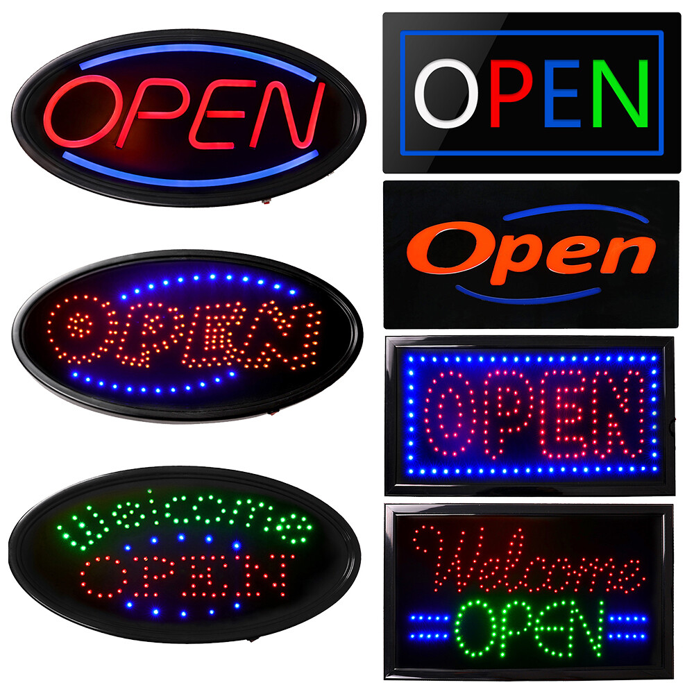 Ultra Bright LED Neon Open Sign for Business Store Animated Motion Light