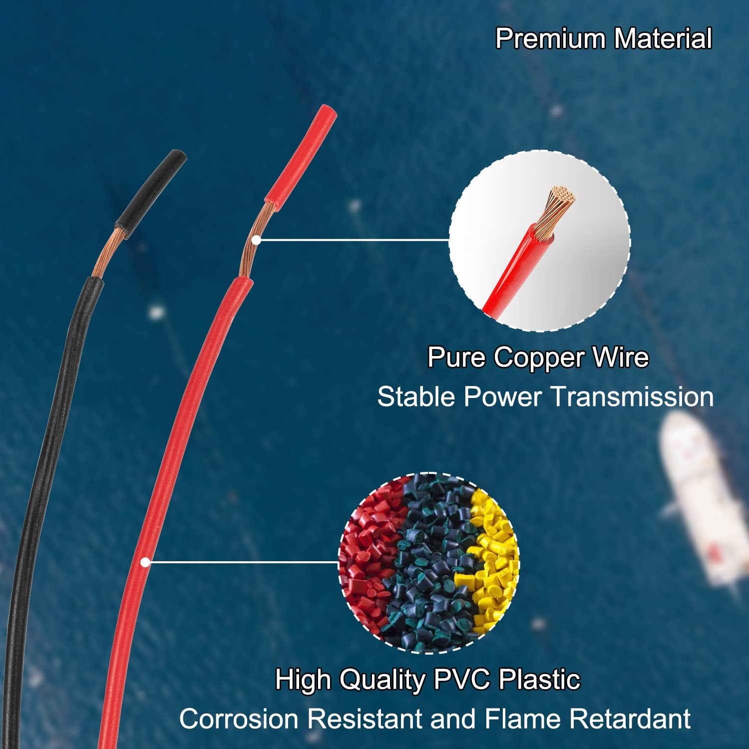 000-14041-001 HDS / Elite / Hook Power Cable 3 Foot, 2-Wire Power for Lowrance