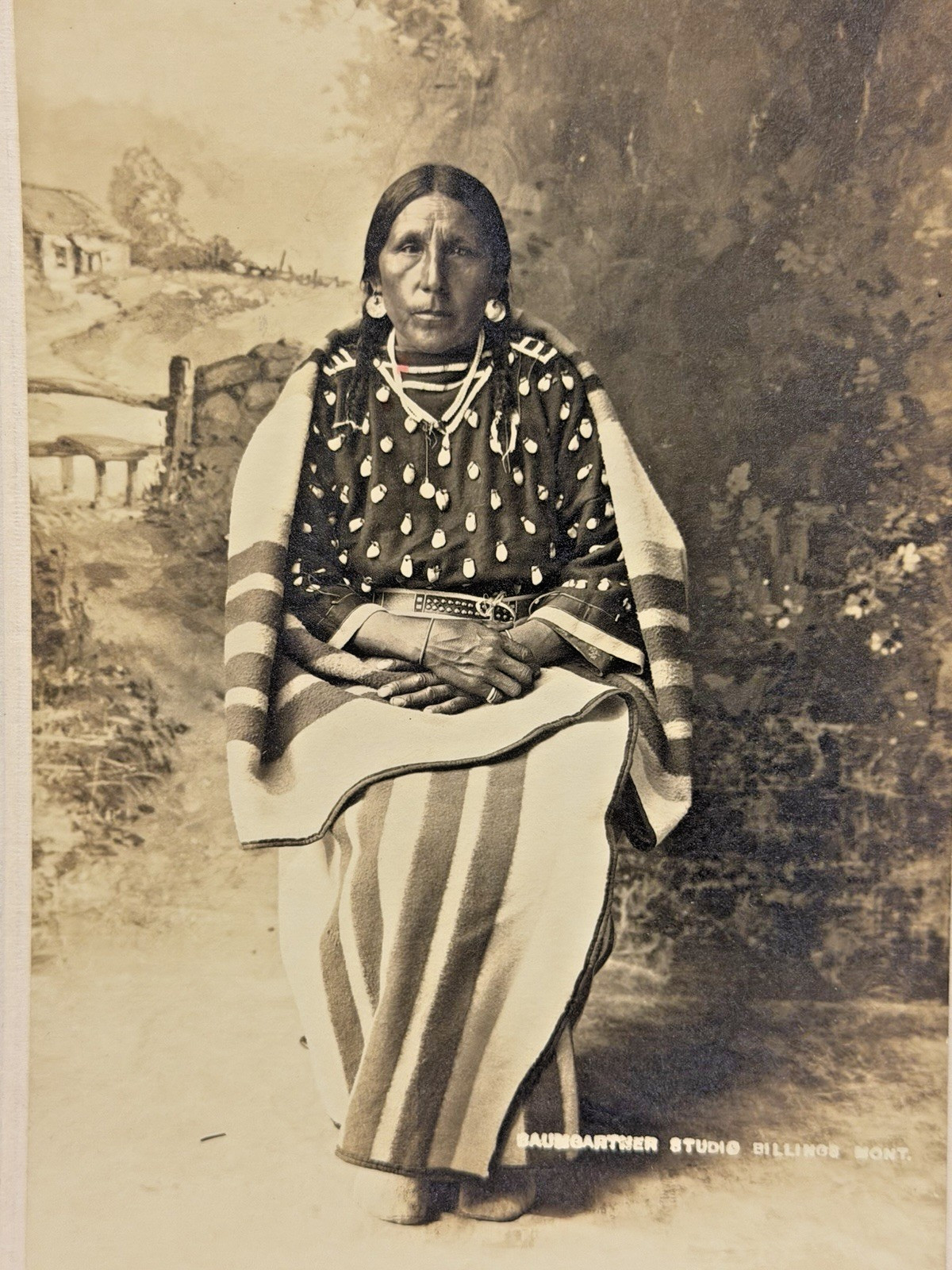 Vintage Native American Indian Photograph of A Woman; 1880's - 1900's