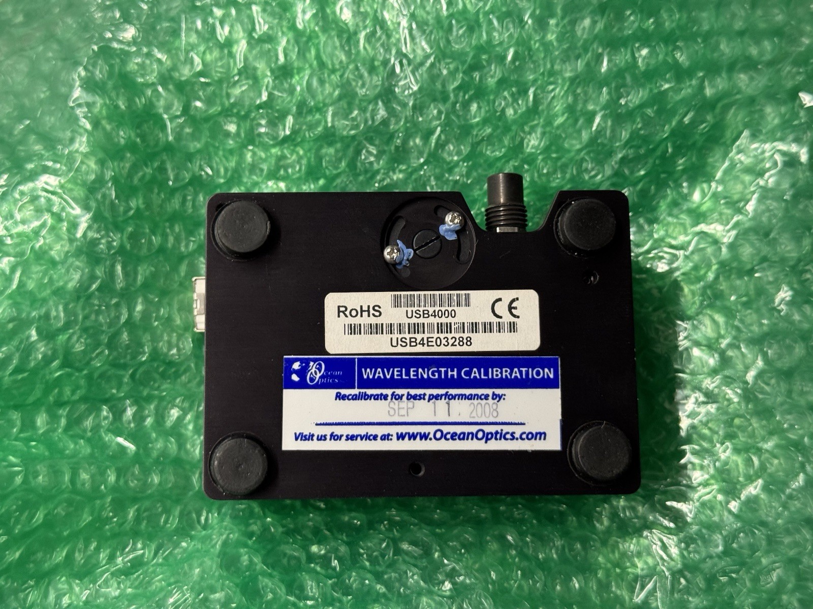 ocean optics usb4000 spectrometer with lens for parts (grating approx ~300-900)