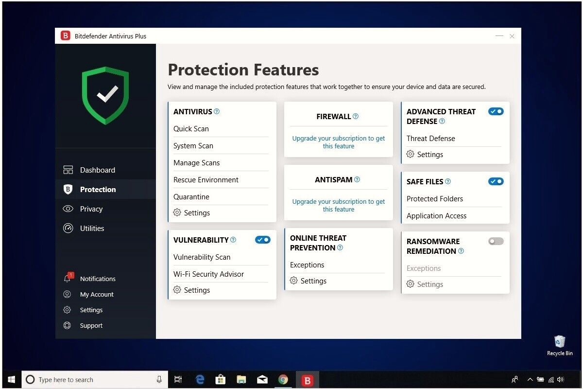 Bitdefender Antivirus Plus | 1 -10 Devices 1-3 Years | Windows Devices Only