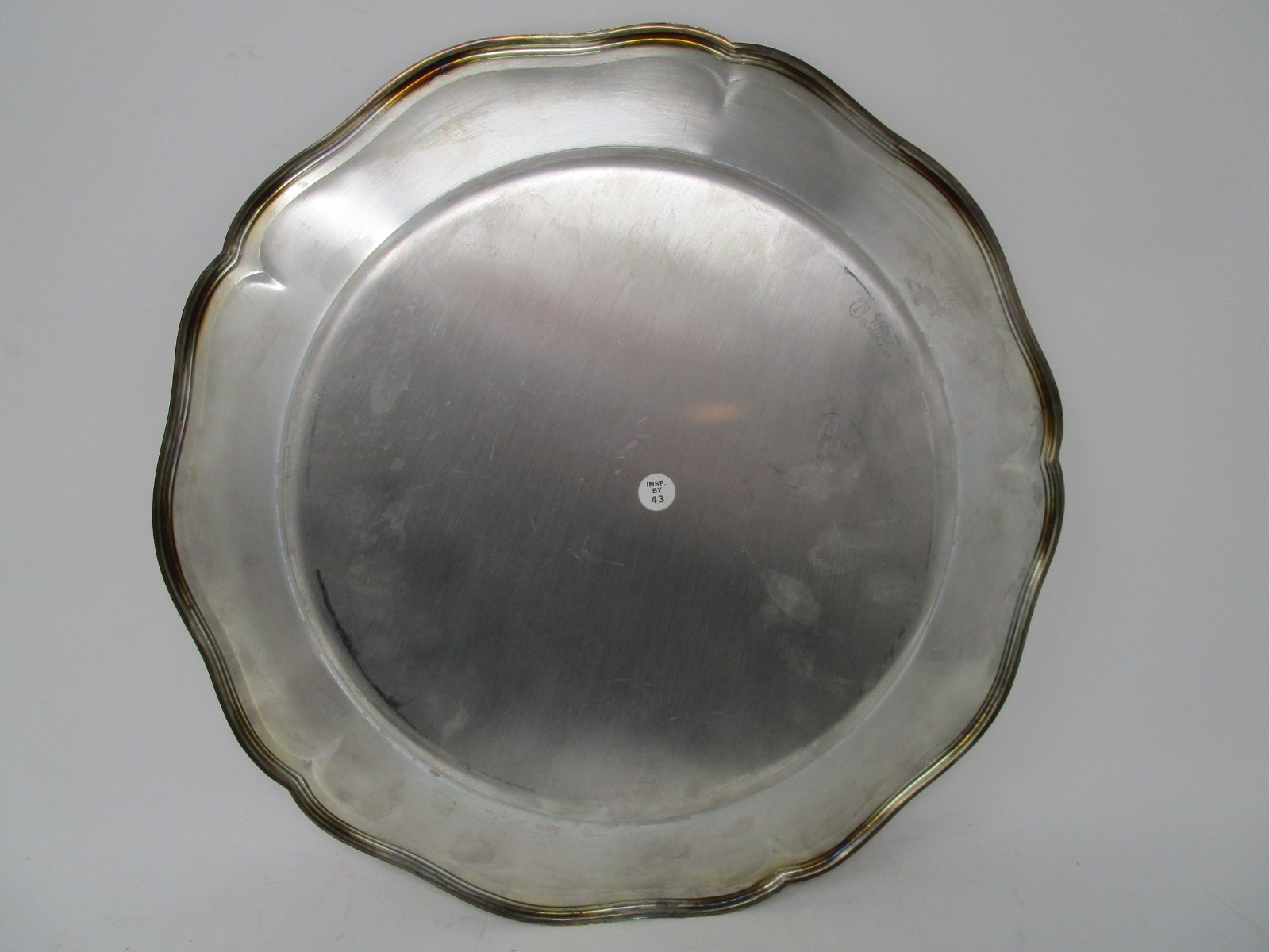 5 TOWLE Silverplate Chargers 11 3/4 inches