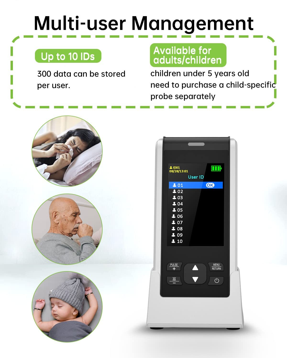 Pulse Oximeter Fingertip Handheld SpO2 PR Heart Rate Finger Blood Oxygen Monitor