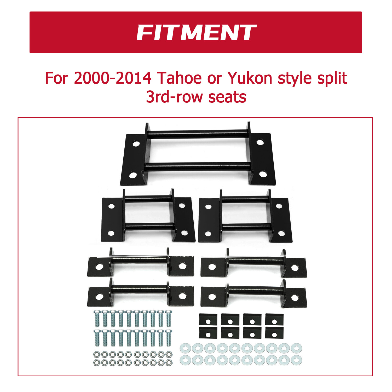3rd Row Seat Brackets with Strikers & Bolts For Chevy Tahoe/ GMC Yukon 2000-2014