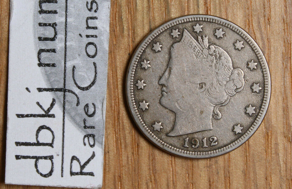 1912 D Liberty "V" Nickel - VG - Very Good