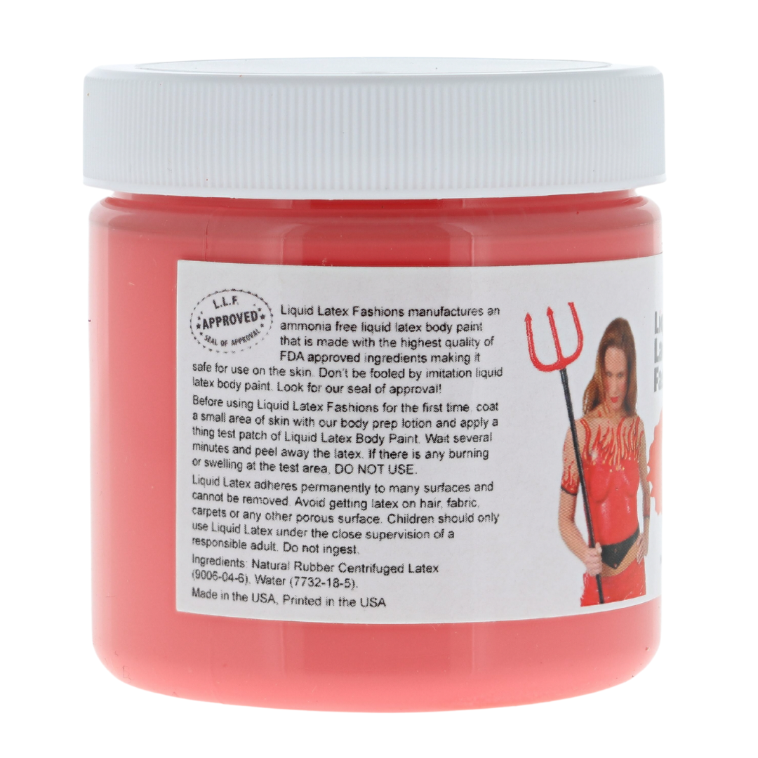 Red 4 Fl Oz - Liquid Latex Face and Body Paint, Halloween SFX, Cosplay, Art