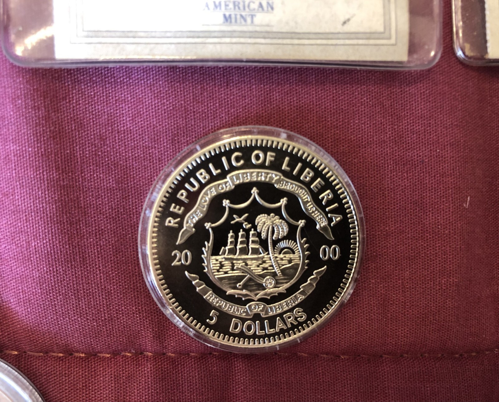 2000 Republic of Liberia $5 Attack on Pearl Harbor World War II Commemorative