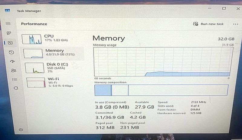 HP EliteDesk 800 G3 TWR 32GB RAM Intel i5-6500 3.20GHz 512GB SSD Windows 11Pro