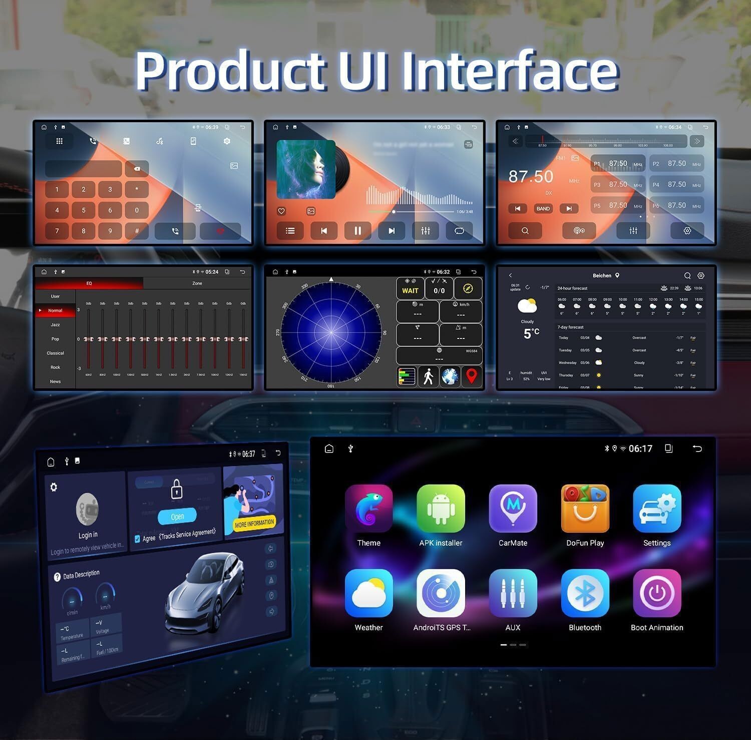 For Lincoln Town Car 2003-2011 Carplay Android 14 Car Stereo Radio GPS NAVI WiFi