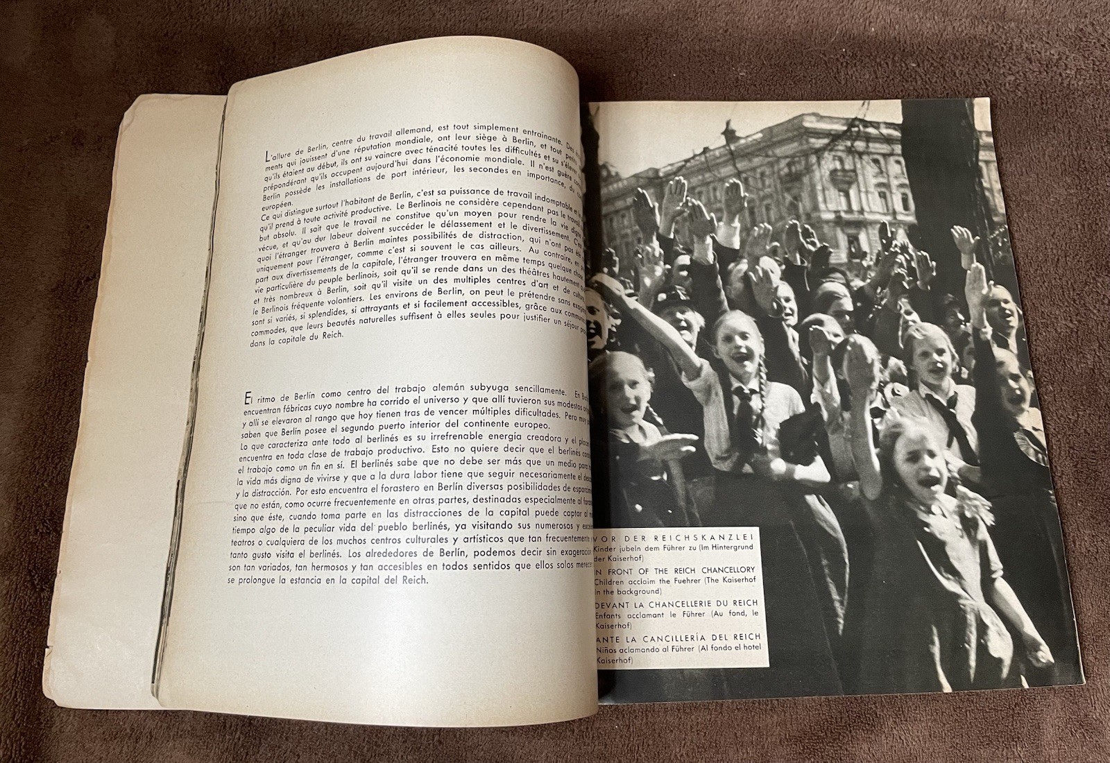 Original Heinrich Hoffman 1936 Berlin Olympics Photo Book - Nazi Party Leaders