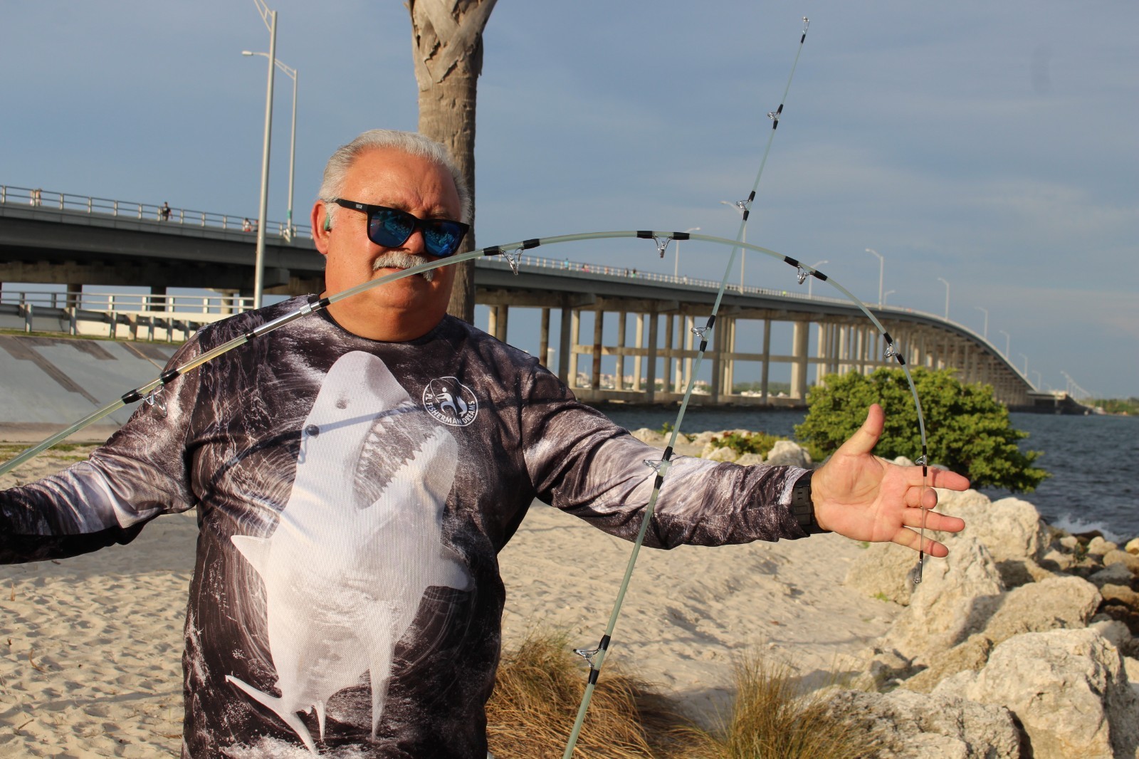 Spinning Rod - LARGO STICK I  7ft  1 Section  7 guides -Hook holder - Not Ugly