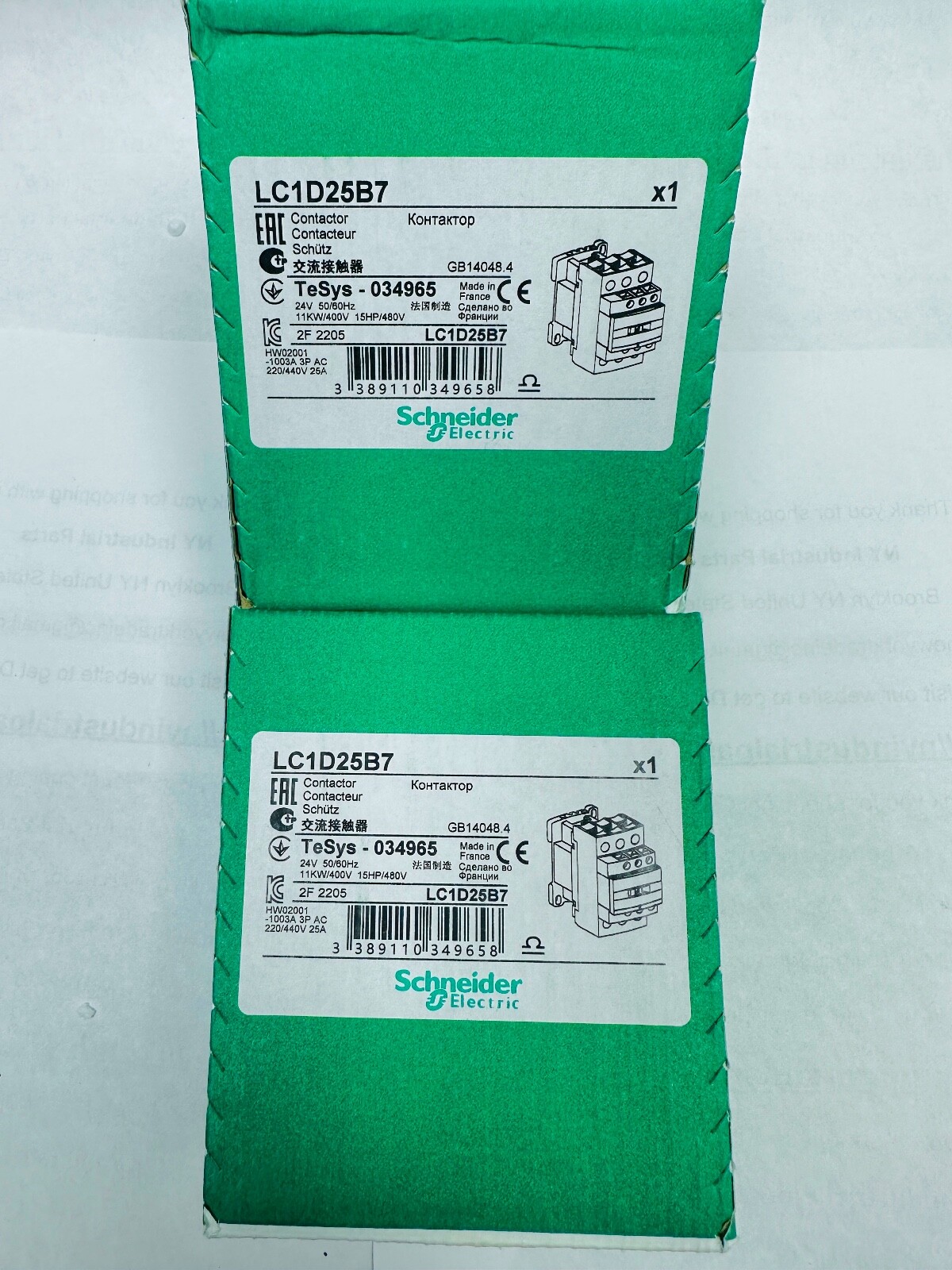 ORIGINAL SCHNEIDER ELECTRIC LC1D25B7 BRAND NEW SAME DAY SHIPPING FROM USA