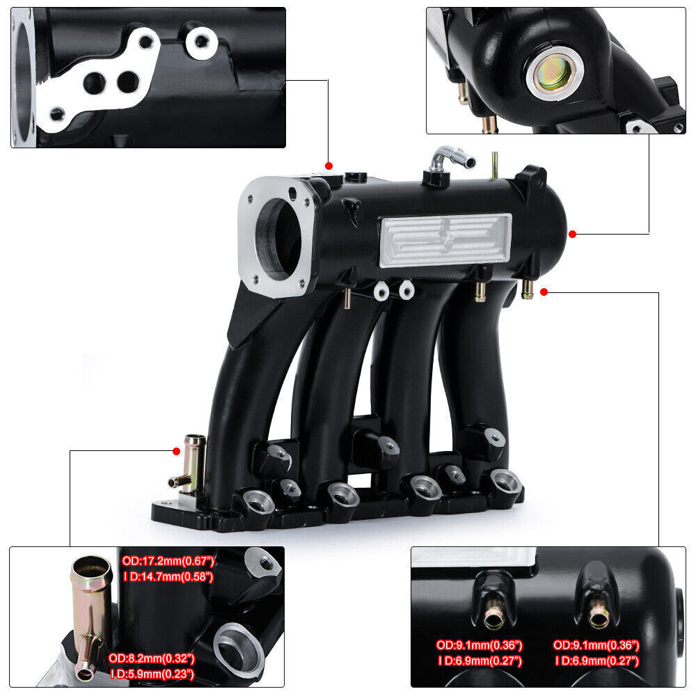 D15 D16 D Series Intake Manifold +70mm Throttle Body For Honda Civic CRX DEL SOL